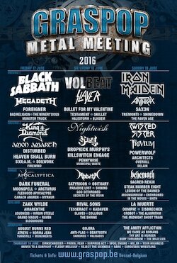 16 t/m 19 Jun 2016 - Graspop Metal Meeting