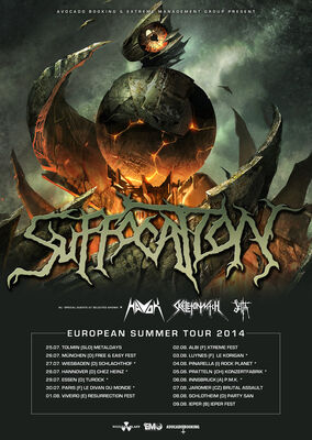 Seita support act Suffocation tour