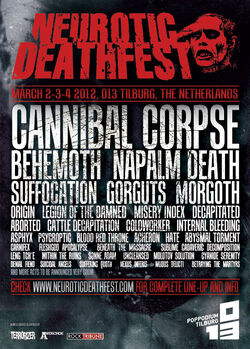 2 t/m 4 Mrt 2012 - Neurotic Deathfest