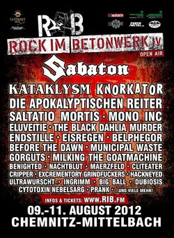 9 t/m 11 Aug 2012 - Rock Im Betonwerk IV Open Air