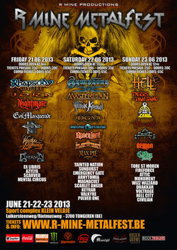 21 t/m 23 Jun 2013 - R-Mine Metalfest 2013